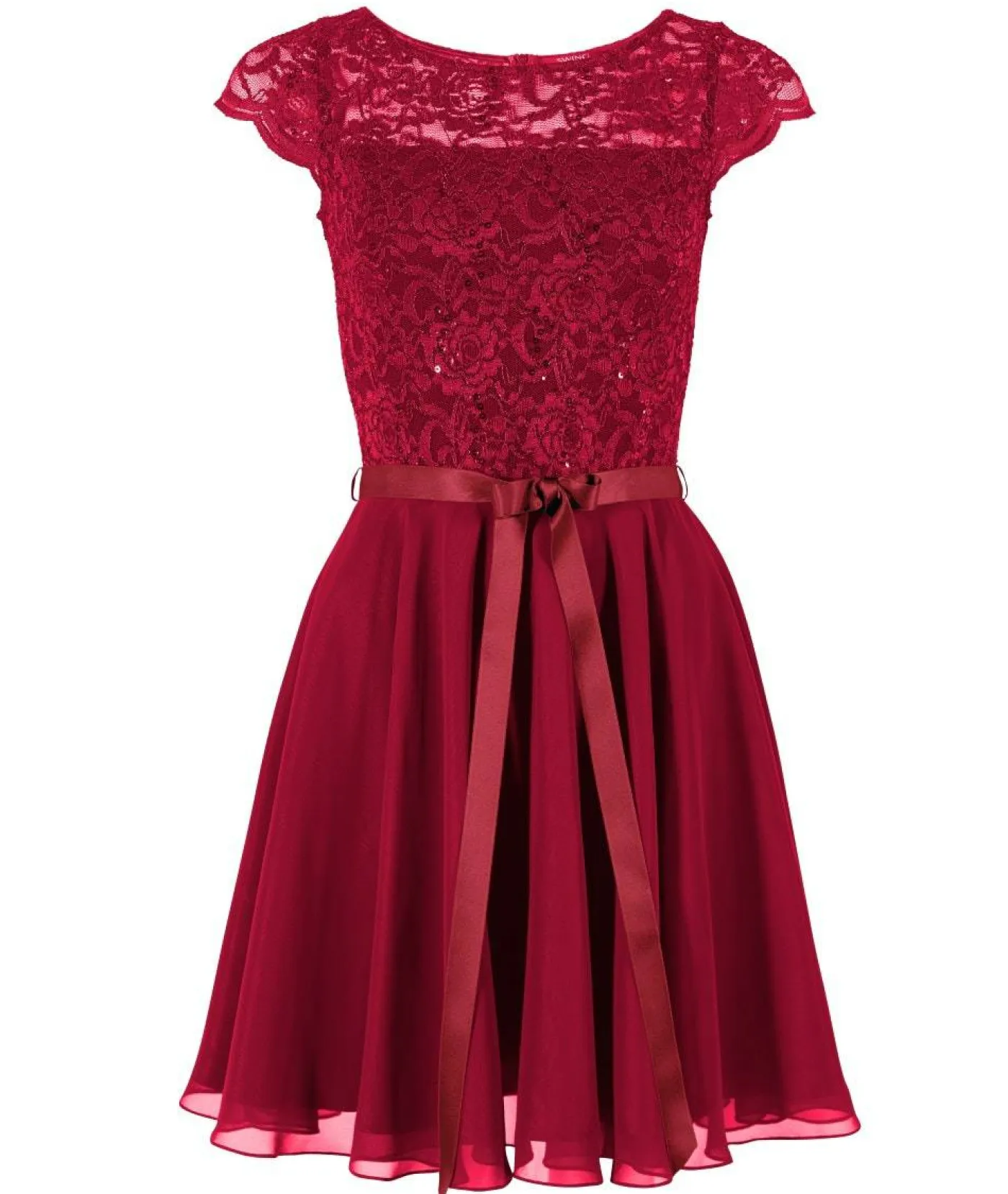 Kleid Spitze Chiffon