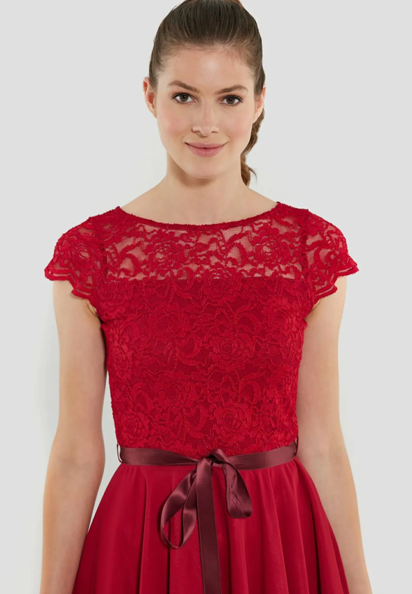 Kleid Spitze Chiffon