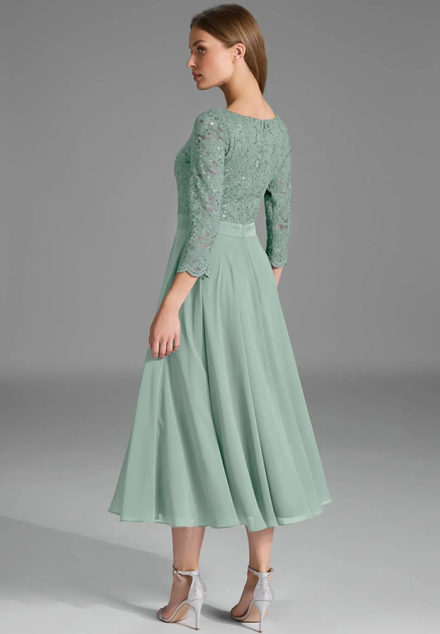 Kleid Spitze Chiffon