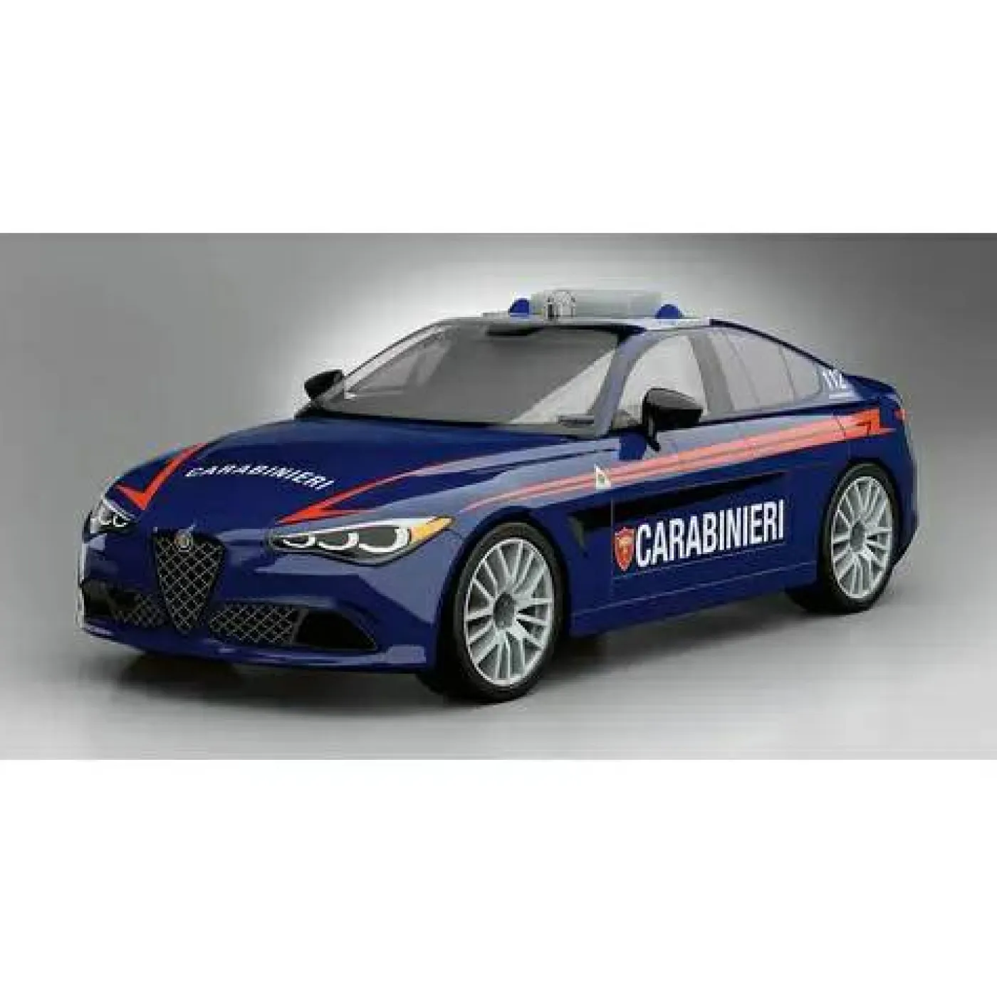 Klemmbaustein-Set "Giulia Quadrifoglio Carabinieri - Alfa Romeo"