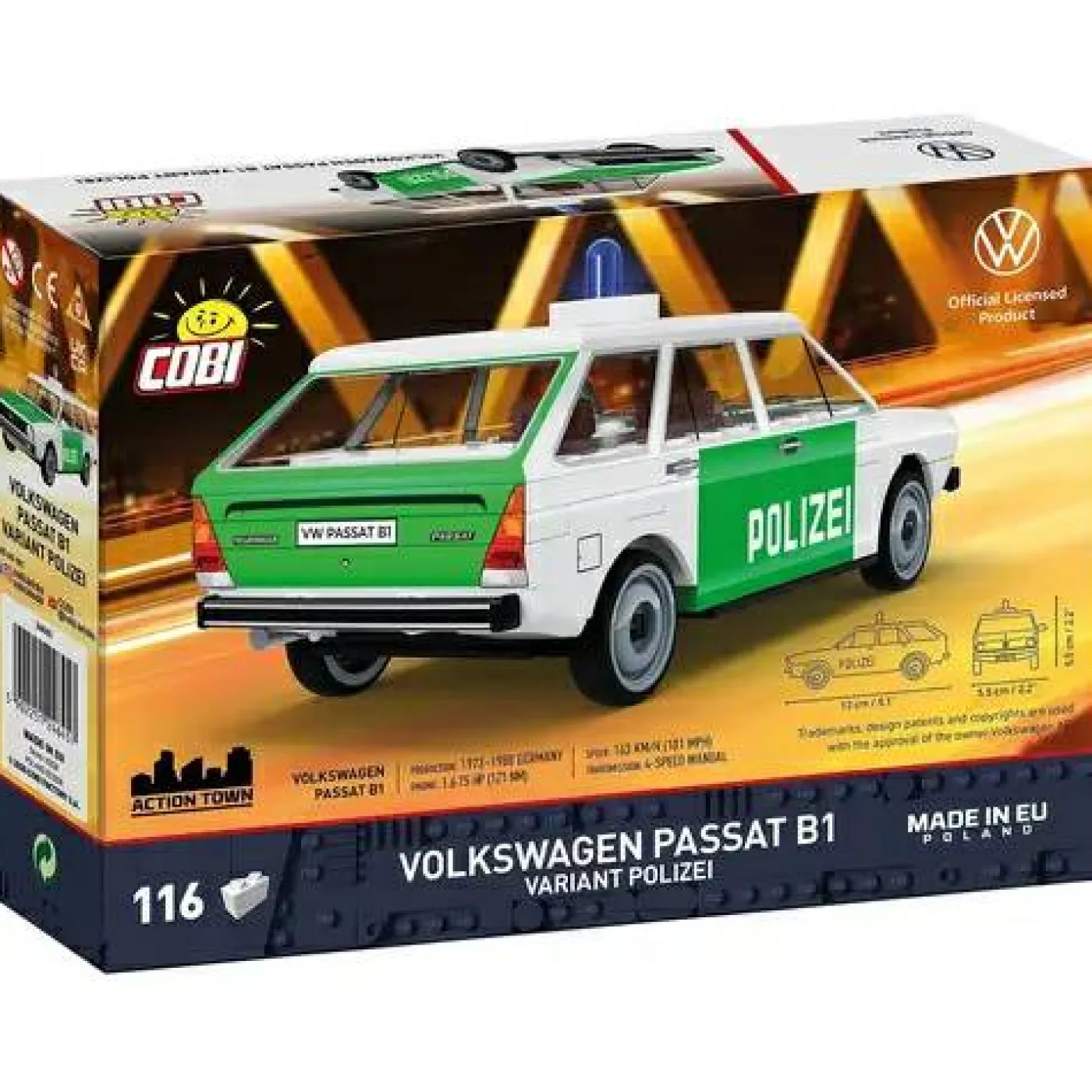 Klemmbaustein-Set "Volkswagen Passat B1 - Polizei"