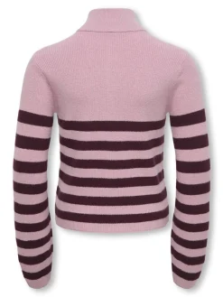 KOGFRANCA HALF ZIP L/S STRIPE KNT N