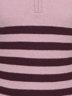 KOGFRANCA HALF ZIP L/S STRIPE KNT N