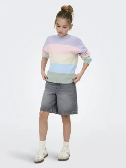 KOGSANDY L/S STRIPE PULLOVER KNT NO