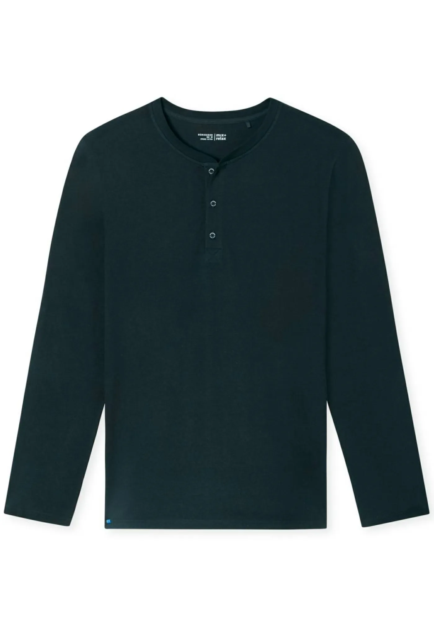 Langarmshirt Knopfleiste