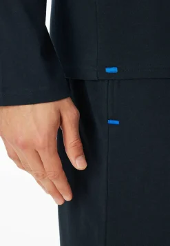Langarmshirt Knopfleiste