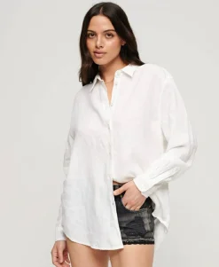 Leinenhemd im Boyfriend-Stil