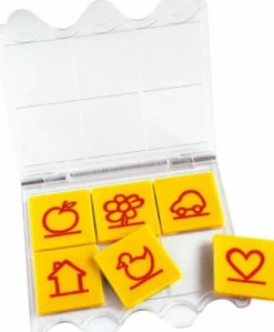 Lösungsgerät, mit sechs Symbol-Aufgabenplättchen, von 3 - 5 Jahren