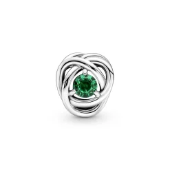 Mai Geburtsstein Royalgrüner Ewigkeitskreis Charm