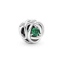 Mai Geburtsstein Royalgrüner Ewigkeitskreis Charm