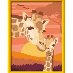 Malen nach Zahlen "Giraffe mit Baby"