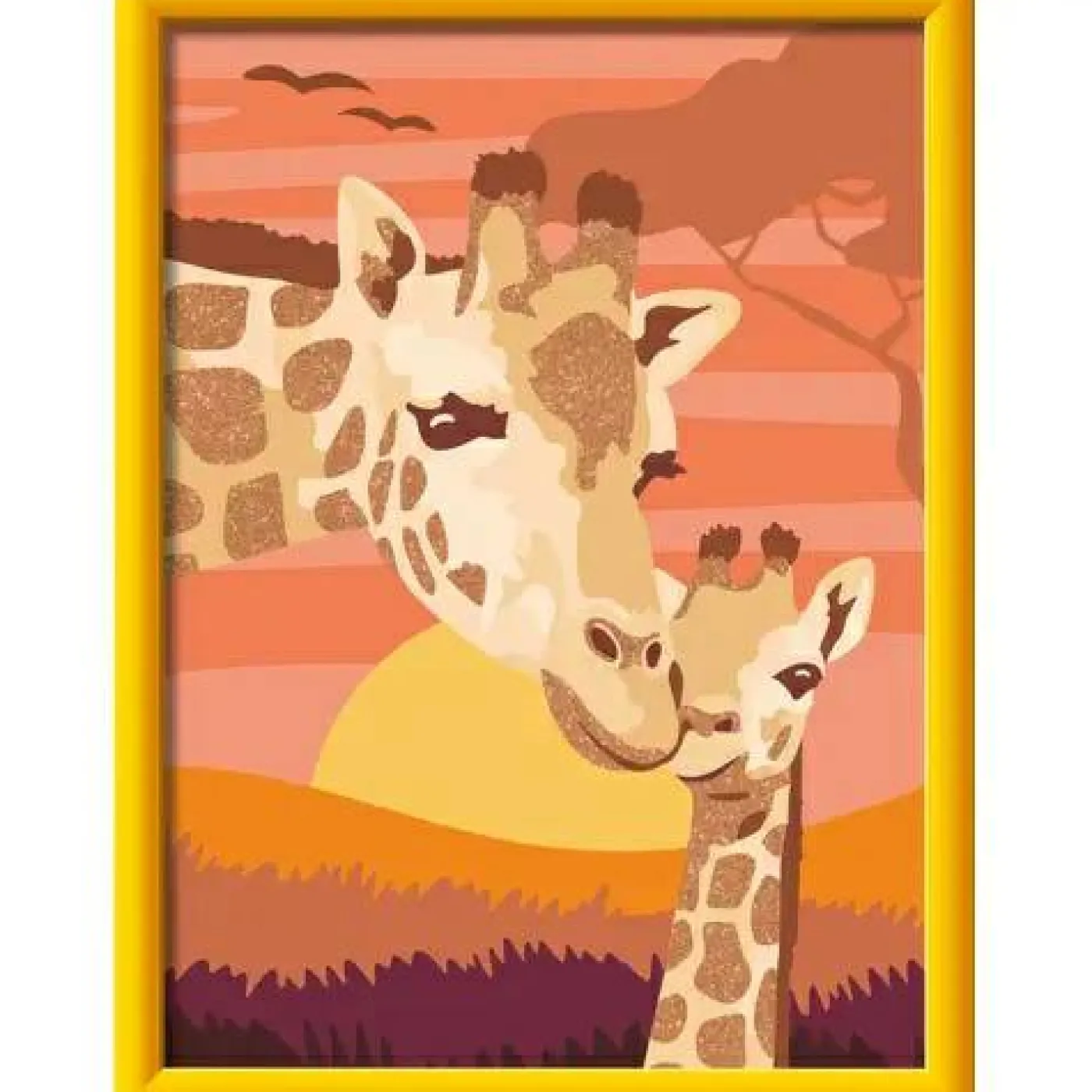 Malen nach Zahlen "Giraffe mit Baby"