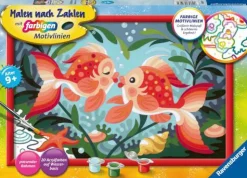 Malen nach Zahlen "Verliebte Fische"