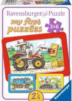 Meine ersten Puzzle "Bagger, Traktor und Kipplader"