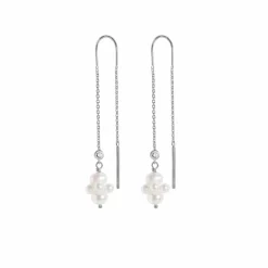 Ohrringe "Pearl Cluster Dangling -R"