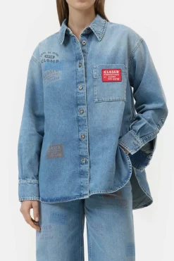 Oversized Denim-Shirt