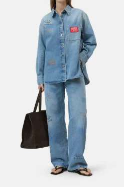 Oversized Denim-Shirt
