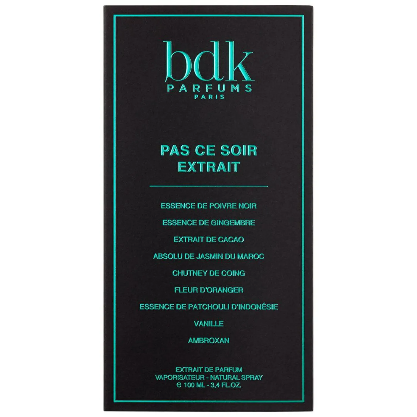 "Pas Ce Soir Extrait" Parfum 100 ml