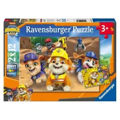 Paw Patrol-Puzzle "Rubble & Crew", 2x12 Teile