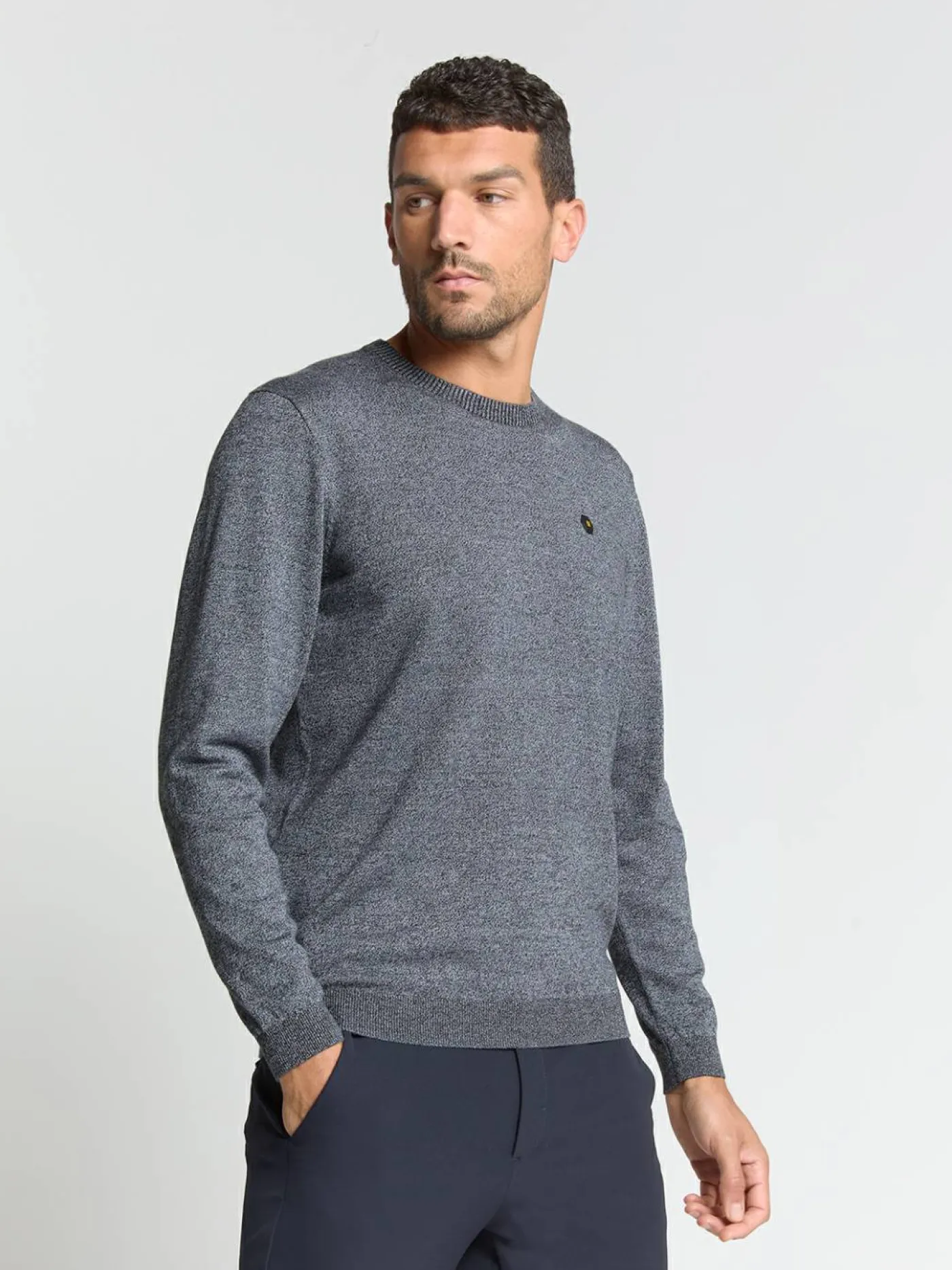 Pullover Crewneck 2 Coloured Melange