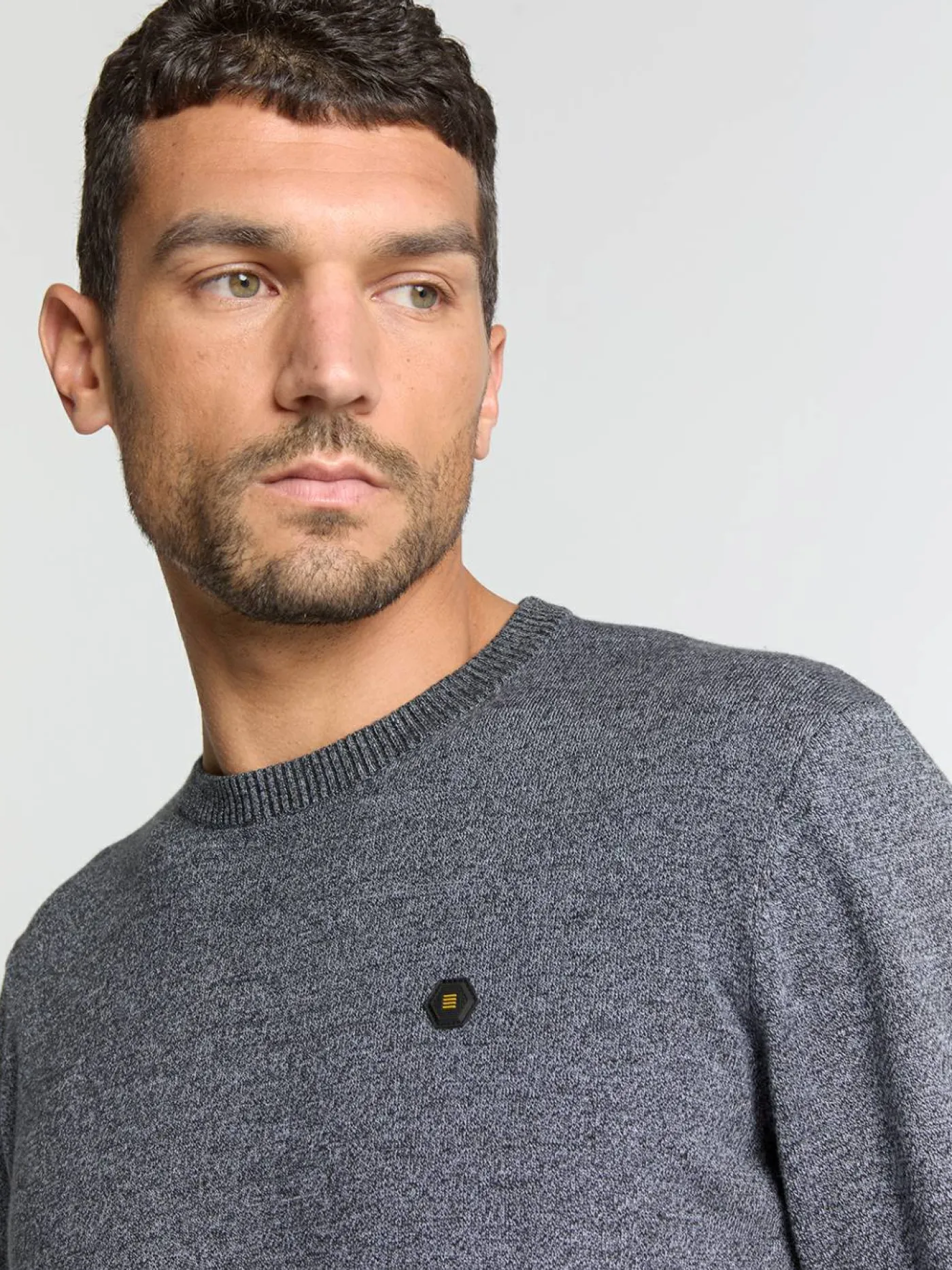 Pullover Crewneck 2 Coloured Melange