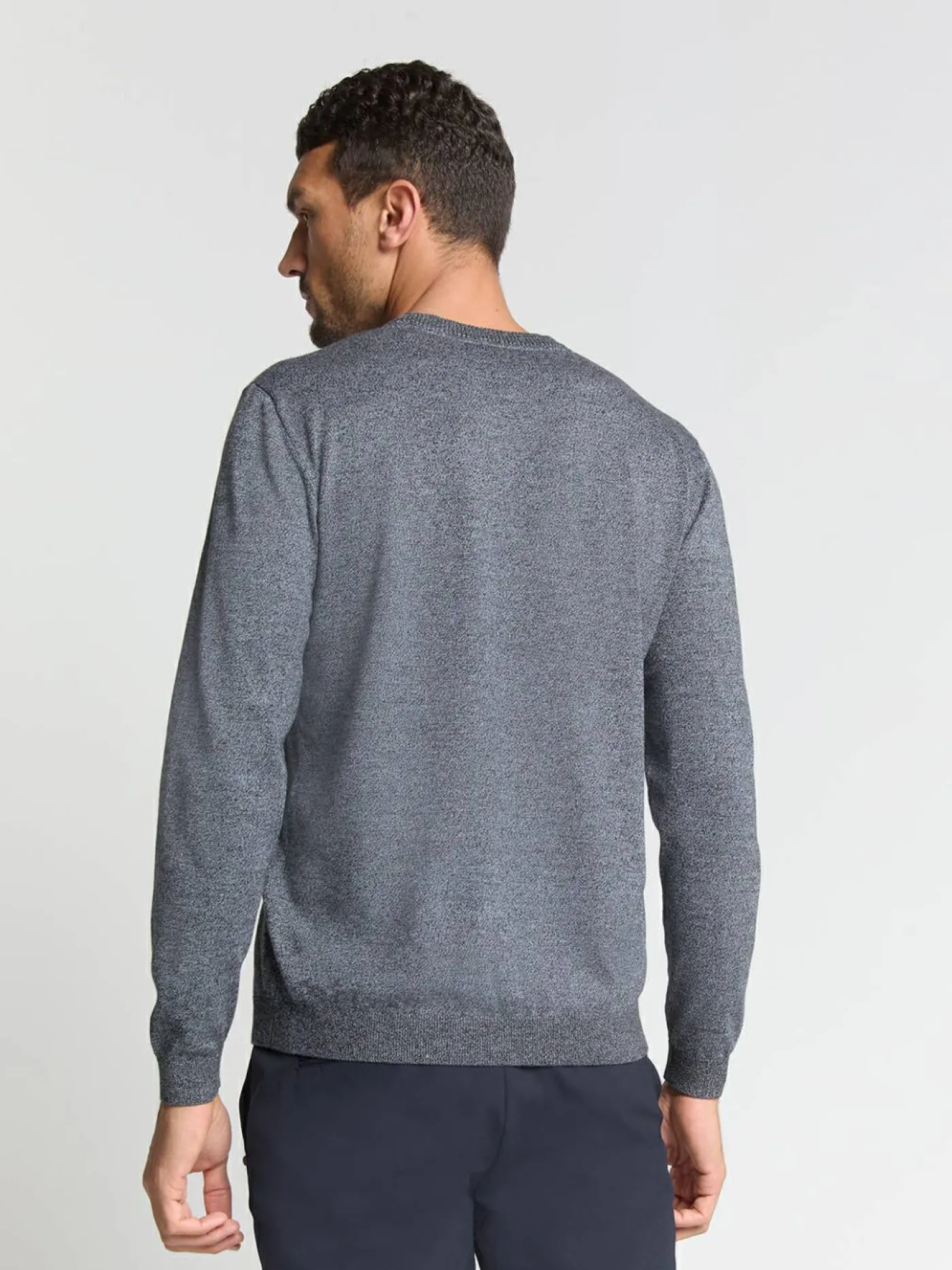 Pullover Crewneck 2 Coloured Melange