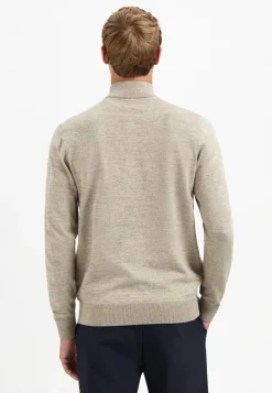 Pullover Half Zip 2 Coloured Melange