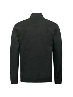 Pullover Half Zip 2 Coloured Melange