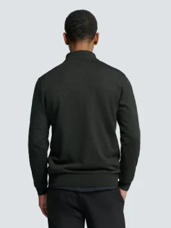 Pullover Half Zip 2 Coloured Melange
