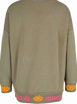 Pullover "Namasté Strass" mit V-Ausschnitt