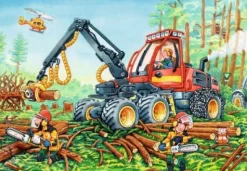 Puzzle "Bagger und Waldtraktor", 2x24 Teile