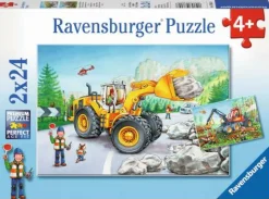 Puzzle "Bagger und Waldtraktor", 2x24 Teile