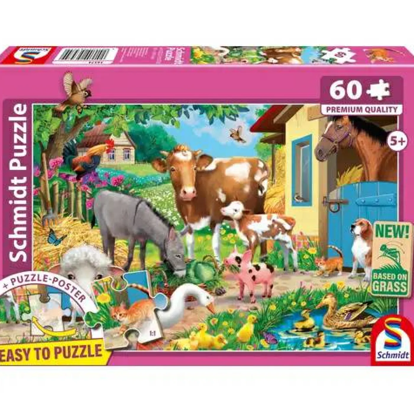 Puzzle "Bauernhof-Tiere", 60 Teile