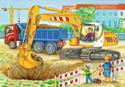 Puzzle "Baustelle und Bauernhof", 2x12 Teile