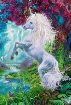 Puzzle "Einhorn im verzauberten Garten", 60 Teile
