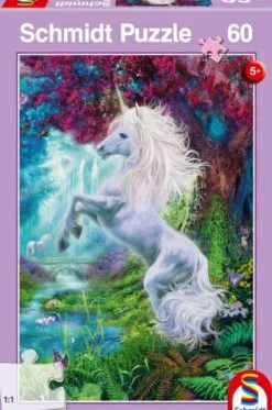 Puzzle "Einhorn im verzauberten Garten", 60 Teile