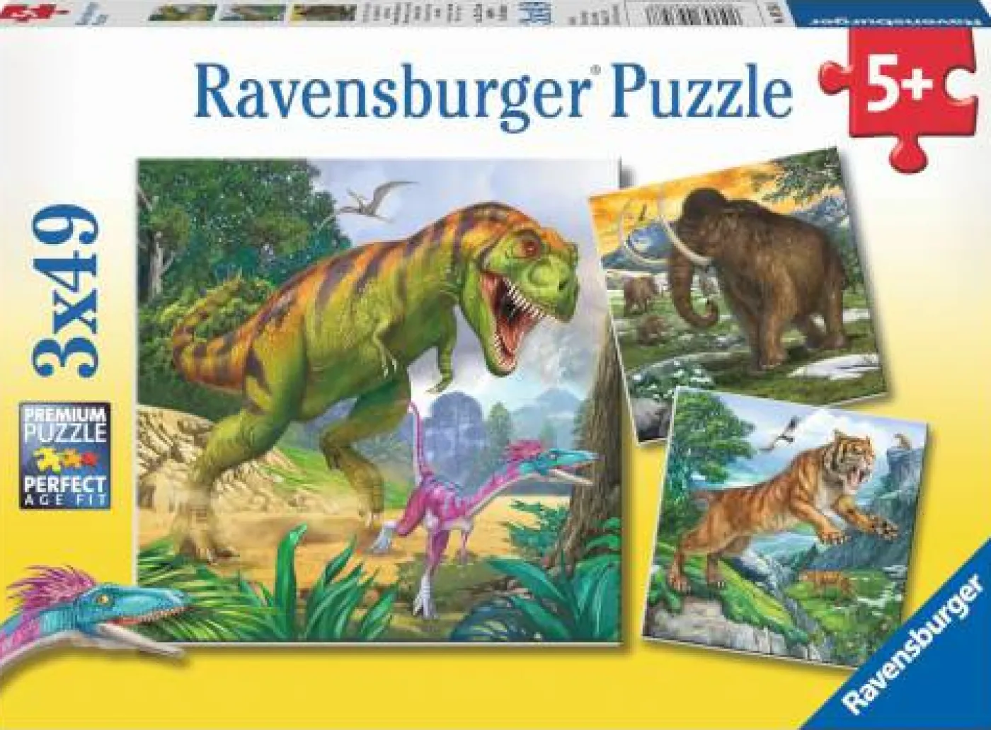 Puzzle "Herrscher der Urzeit", 3x49 Teile