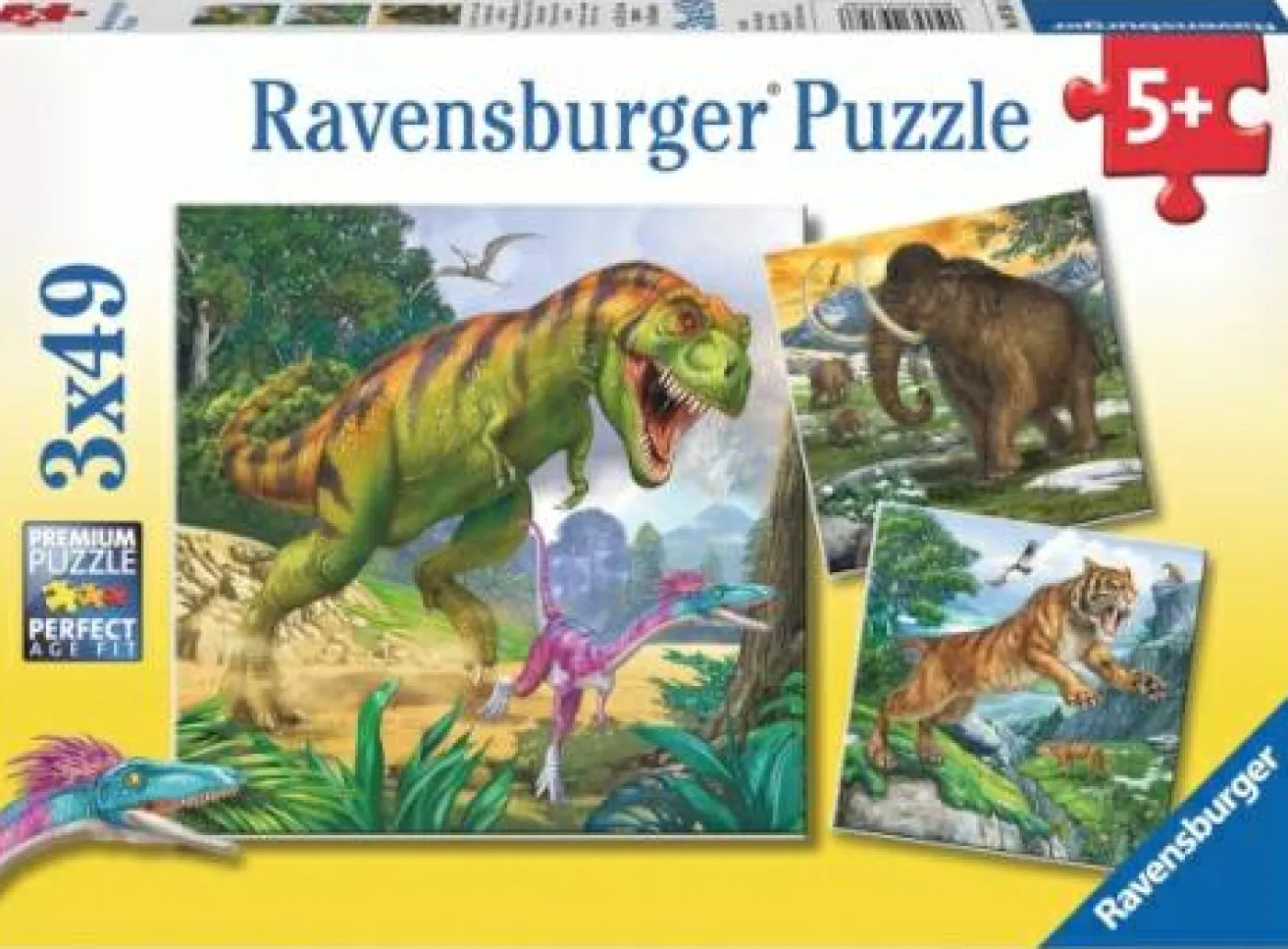 Puzzle "Herrscher der Urzeit", 3x49 Teile