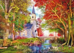 Puzzle "Kapelle im Herbstzauber", 1000 Teile