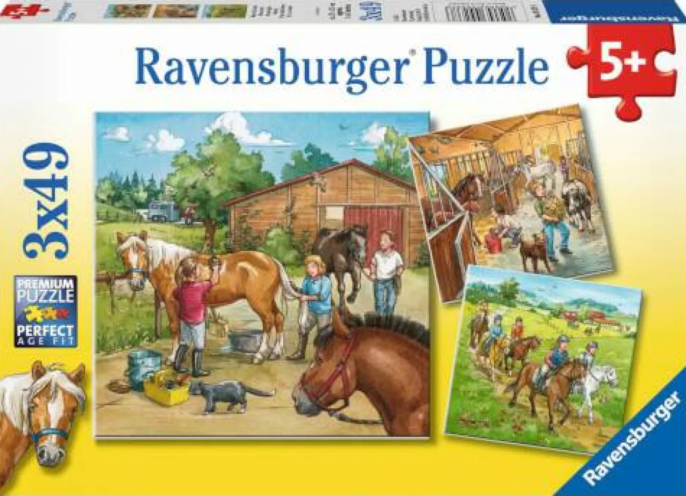 Puzzle "Mein Reiterhof", 3x49 Teile