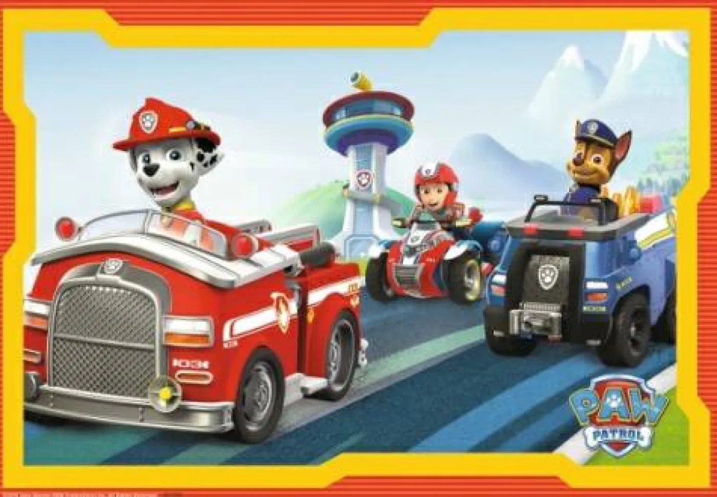 Puzzle "Paw Patrol im Einsatz", 2x12 Teile