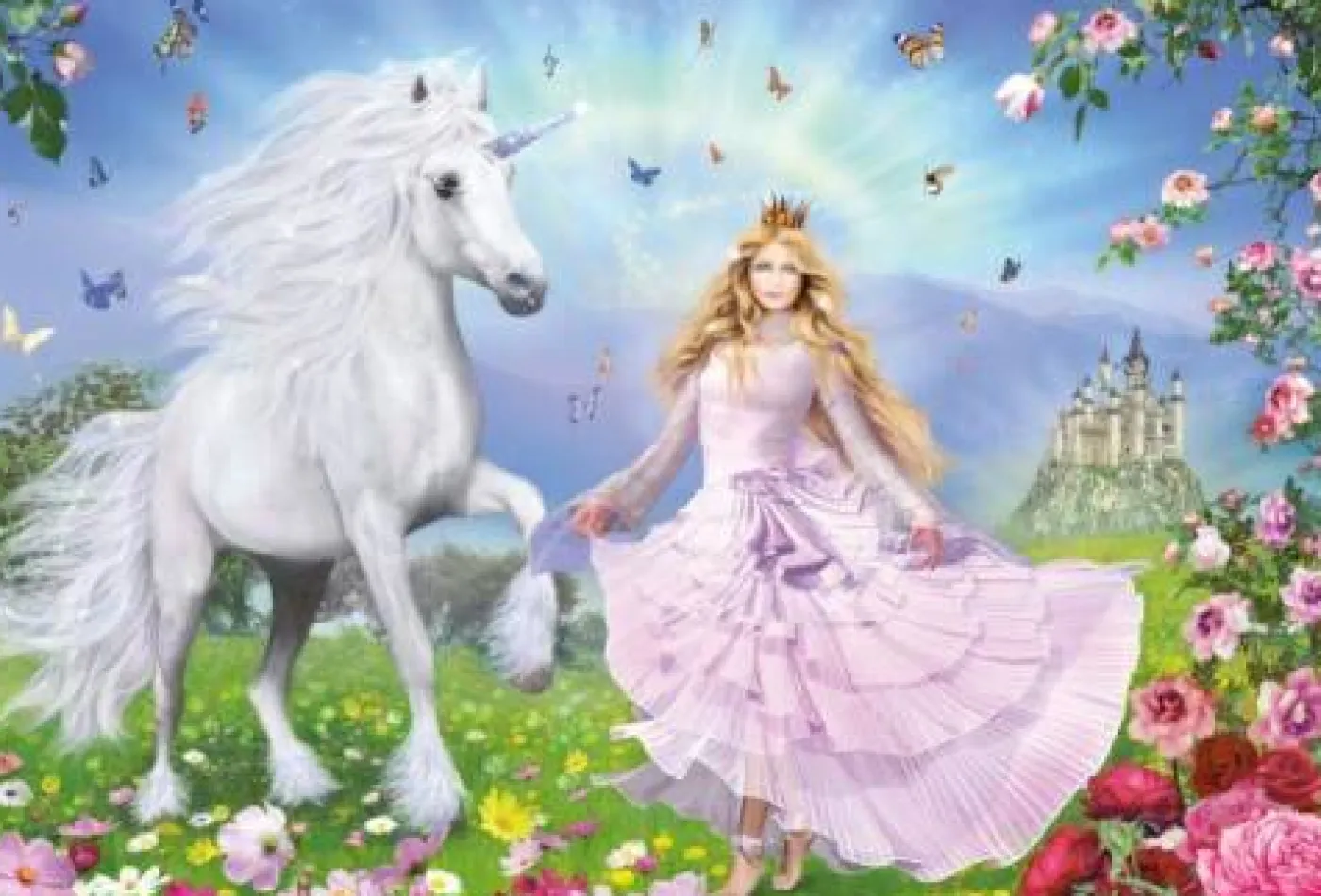 Puzzle "Prinzessin der Einhörner", 100 Teile