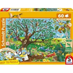 Puzzle "Tiere im Garten", 60 Teile