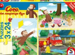 Puzzle "Coco, der neugierige Affe", 3x24 Teile