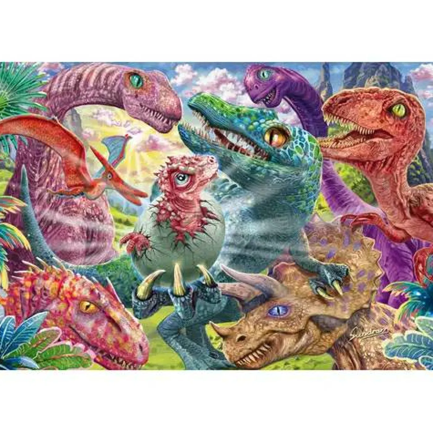 Puzzle "Kleine Dinos, große Abenteuer", 100 Teile