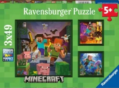 Puzzle "Minecraft Biomes", 3x49 Teile