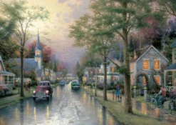 Puzzle "Morgen in der kleinen Stadt", 1000 Teile