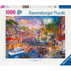 Puzzle "Sonnenuntergang über Amsterdam", 1000 Teile