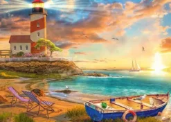 Puzzle "Sonnenuntergang in der Leuchtturm-Bucht", 1000 Teile