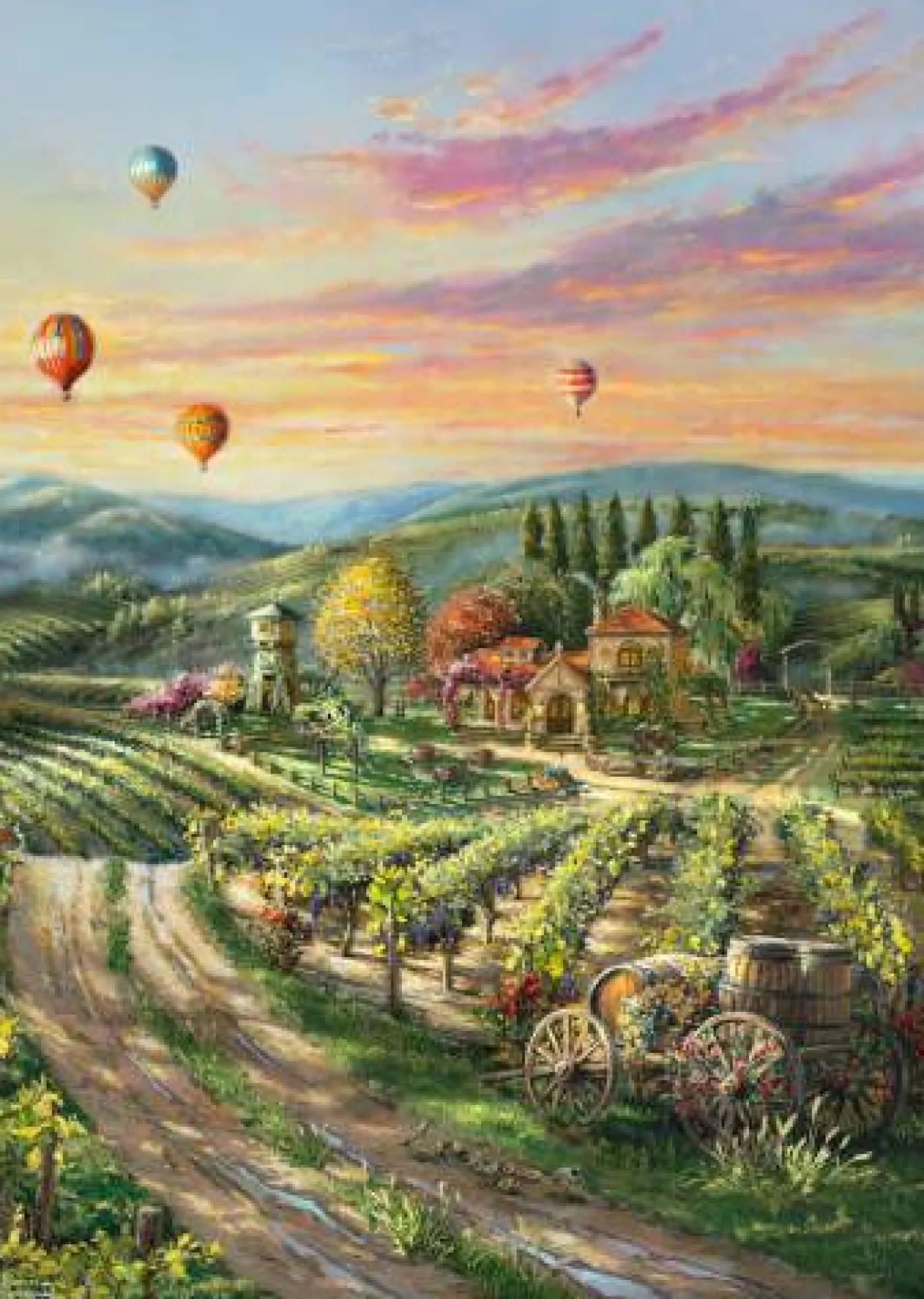 Puzzle "Thomas Kinkade: Peaceful Valleyard", 1000 Teile